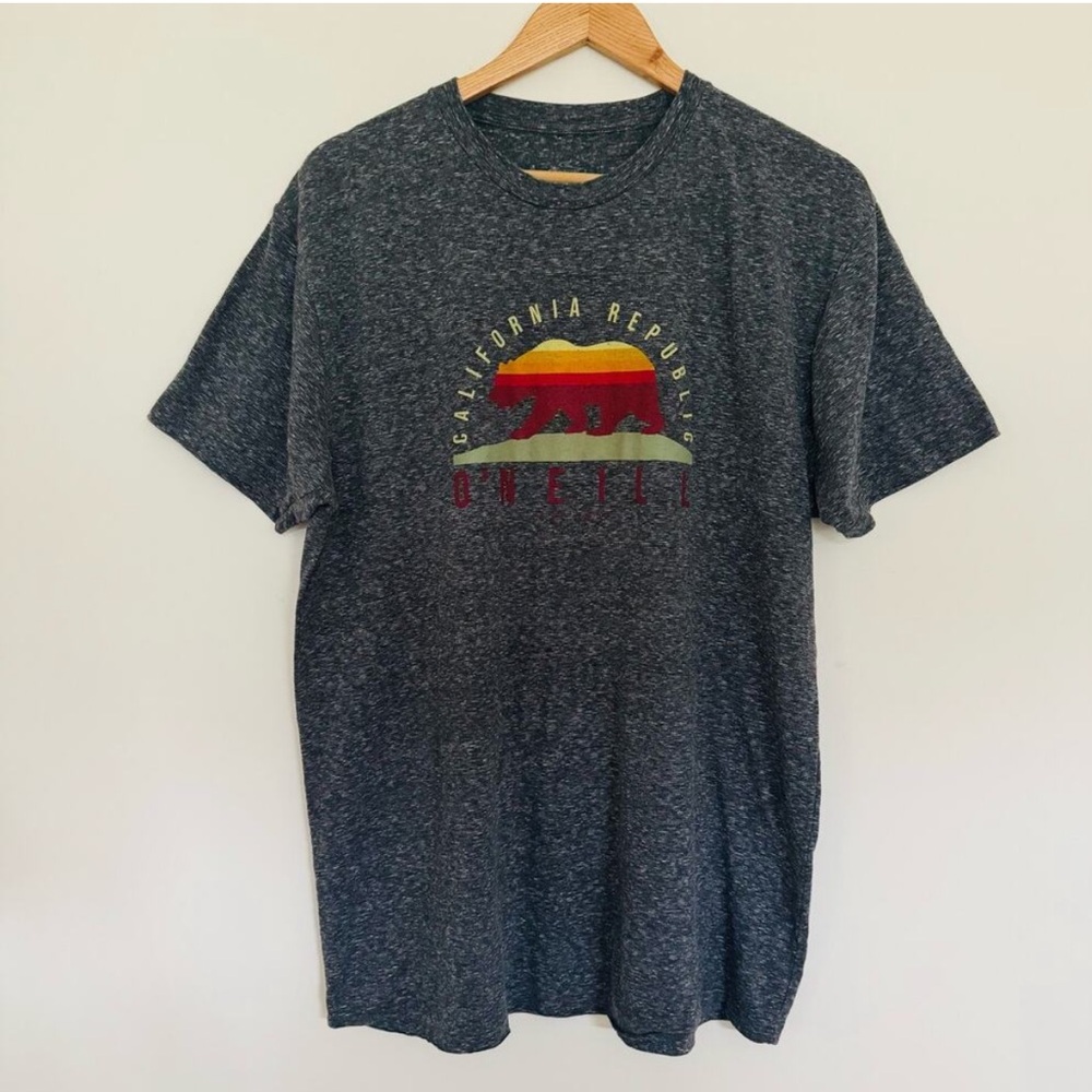 O'Neill California Republic modern fit t-shirt in heather gray